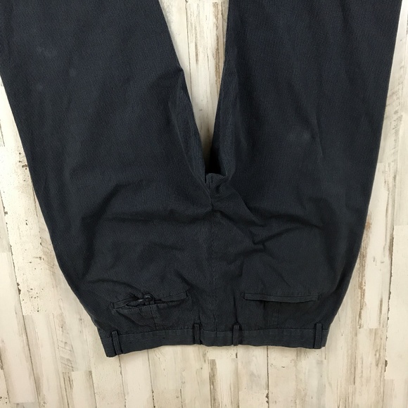 Banana Republic Mens Chino Pants 35/34 Blue Micro Striped 100% Cotton with FLAW - Picture 2 of 8